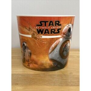 Star Wars Episode VII The Force Awakens Plastic Movie Popcorn Bucket 2015 BB-8